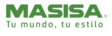 Clean, flat, monochrome wordmark logo that reads 'Masisa', centered on white background, bold sans-serif, high contrast, minimal, no icon, 2000x1200.